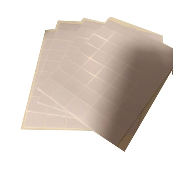 10 ark prislappar med klister 16x22 mm loppis butik