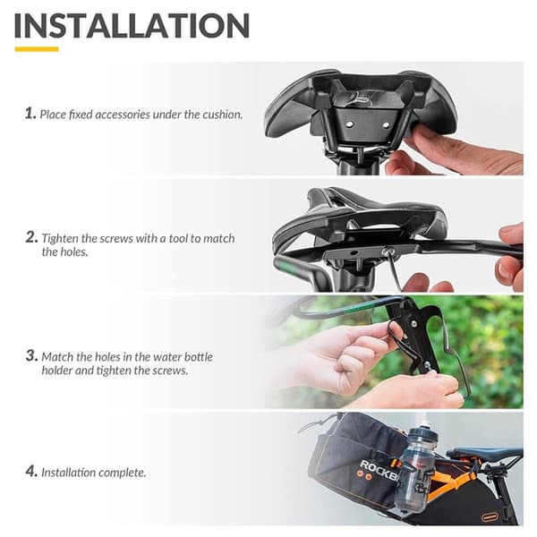 Rockbros Multifunktionsfäste sadelväska stabilisator - Svart