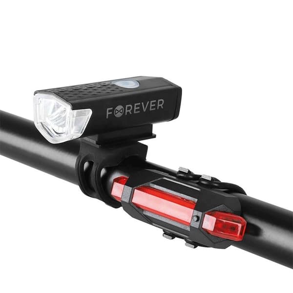 Forever Cykelljusset Basic BLG-100 - Svart/Röd