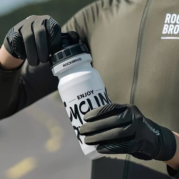 Rockbros Cykling Handskar L Shock-Absorbing - Svart/Grön