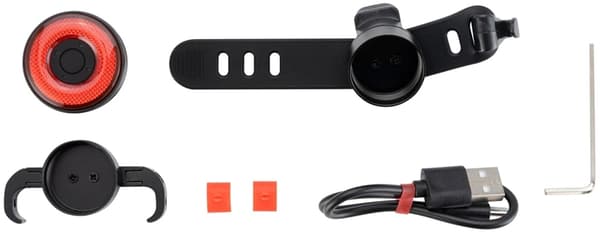Rockbros Q5 Bakre Cykelljus Med Intelligent Stoppsystem - Svart