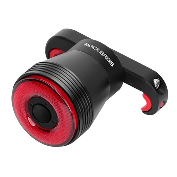 Rockbros Q5 Bakre Cykelljus Med Intelligent Stoppsystem - Svart