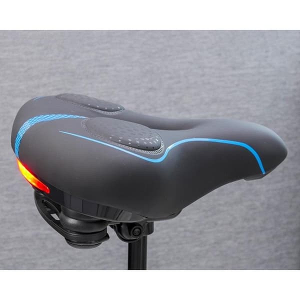 Cykel Saddle Med Built-in LED Lampa - Svart