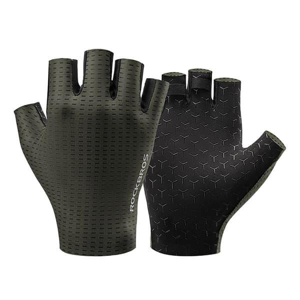 Rockbros Andas Short Finger Cykelhandskar Storlek: XL - Grön