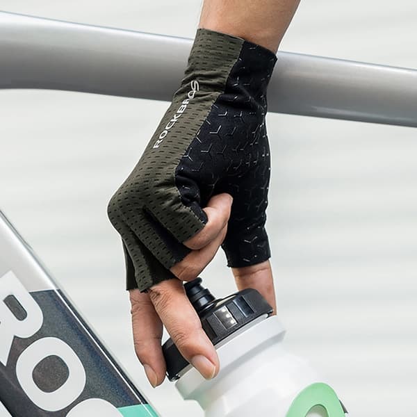 Rockbros Andas Short Finger Cykelhandskar Storlek: S - Grå
