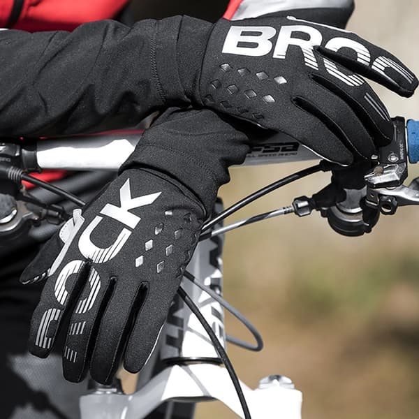 Rockbros Cykelhandskar, Isolerade, Långa, Storlek: XL - Svart/Grå