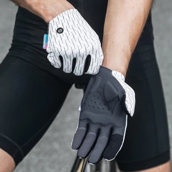 Rockbros Sporthandskar Hel Vår-Sommar Storlek: XL - Vit/Svart