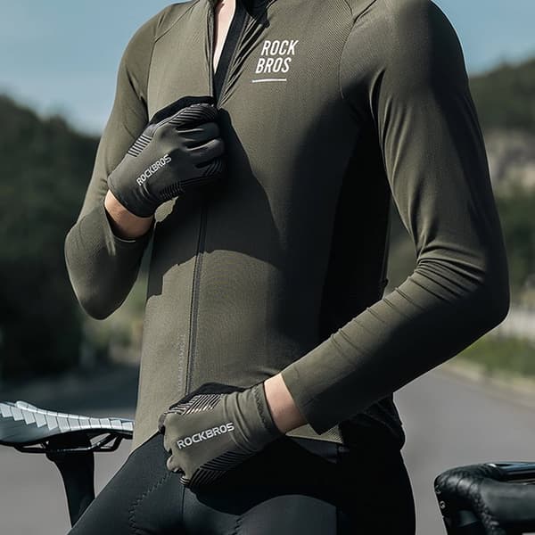 Rockbros Cykelhandskar Vår/Sommar/Höst, Hel, Storlek: S - Grön