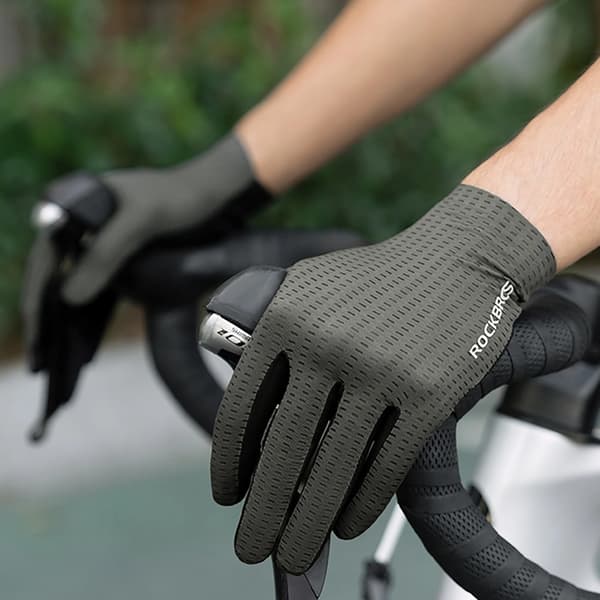 Rockbros Andas Cykelhandskar med Full Finger, Storlek: S - Grön