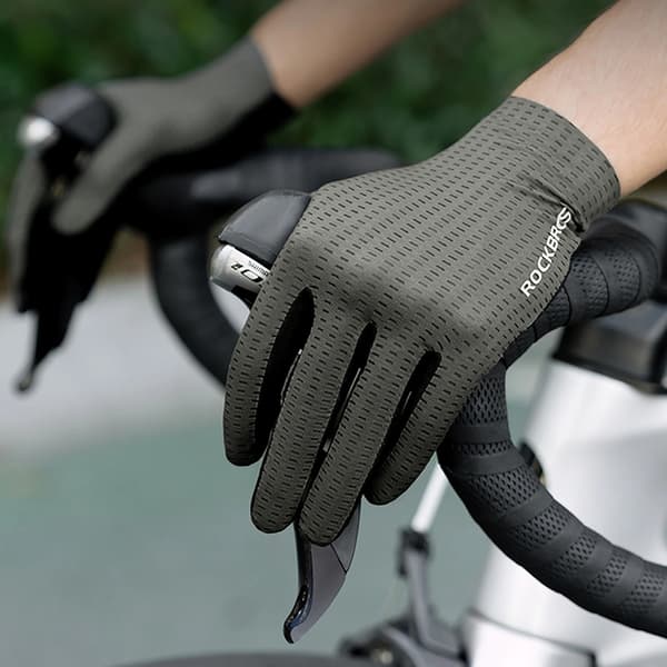 Rockbros Andas Cykelhandskar med Full Finger, Storlek: S - Grön