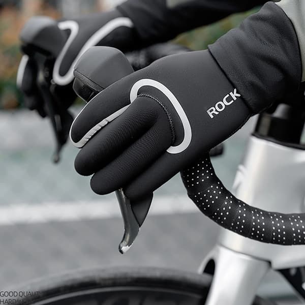 Rockbros Vattentäta Cykelhandskar, Full, Storlek: XXL - Svart