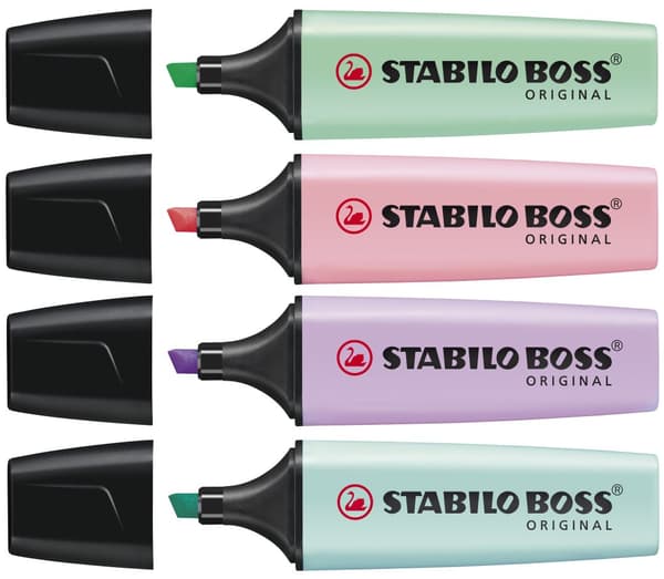 Markeringstusj BOSS Original pastell 4-pk Stabilo
