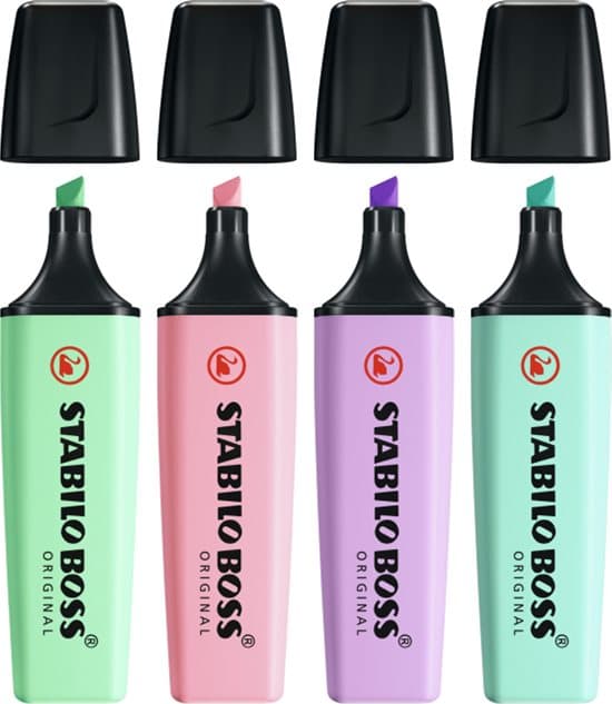 Markeringstusj BOSS Original pastell 4-pk Stabilo