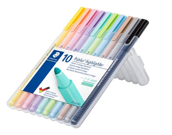 Triplus® textsurfer® Överstrykningspennor 10-pack Pastellfärger Staedtler