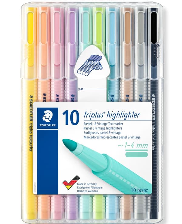 Triplus® textsurfer® Överstrykningspennor 10-pack Pastellfärger Staedtler