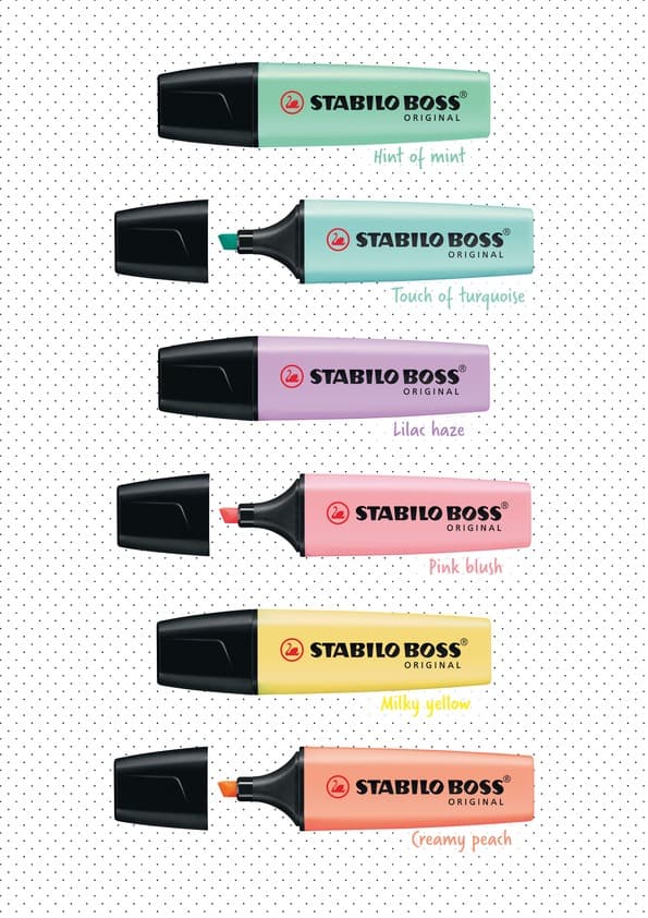 Överstrykningspenna Pastell 6-Pack STABILO BOSS
