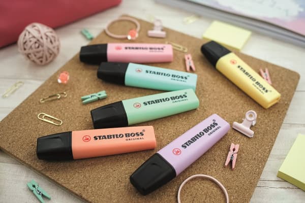 Överstrykningspenna Pastell 6-Pack STABILO BOSS