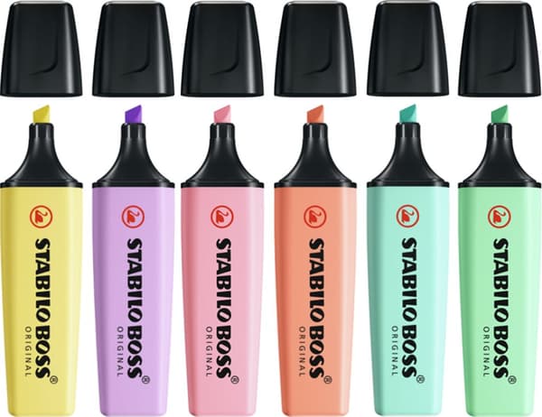 Markeringstusj BOSS Original pastell 6-pk Stabilo