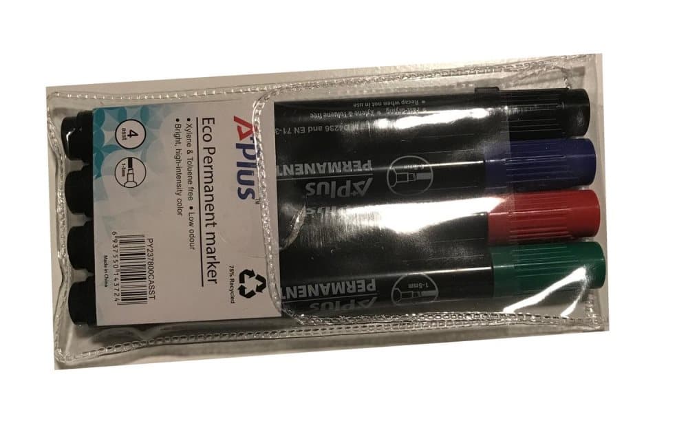 Permanent marker eco pennor 4 färger