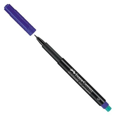 Märkpenna permanent Faber-Castell Multimark 1523 Superfine Blå 1/fp