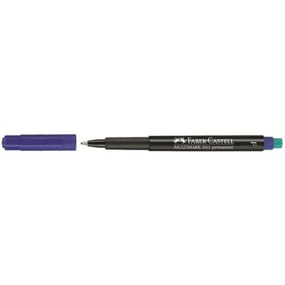 Märkpenna permanent Faber-Castell Multimark 1513 Fine Blå 1/fp