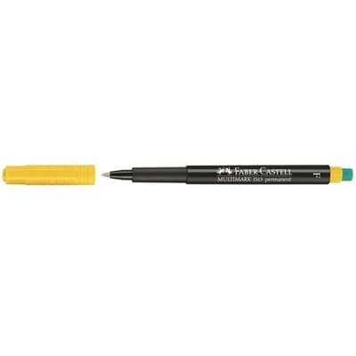 Märkpenna permanent Faber-Castell Multimark 1513 Fine Gul 1/fp