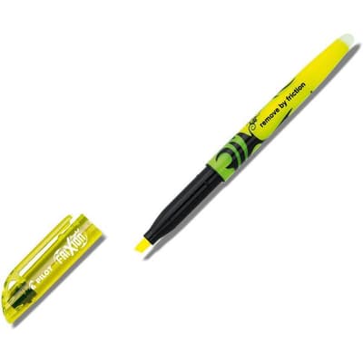 No1 Pilot Frixion Raderbar Gul Överstrykningspenna Light 3,8 mm