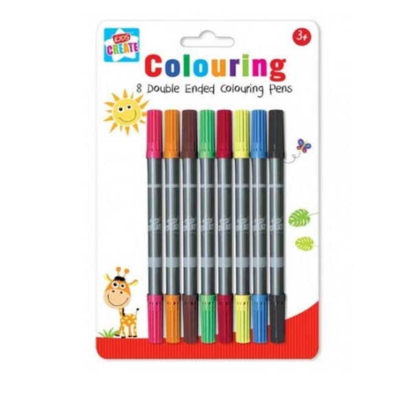 Kids Create Dubbeländad markeringspenna (Förpackning med 8 st) Multicoloured One Size