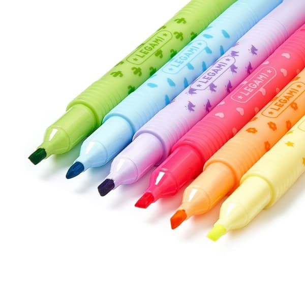 Överstrykningspennor Raderbara 6-pack Legami