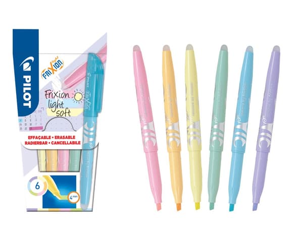 Överstrykningspenna Frixion Light Soft 6-p Pilot