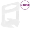 Pikkukuva 1 / 8: vidaXL nivelleringsklips til fliser 1000 stk. 3 mm