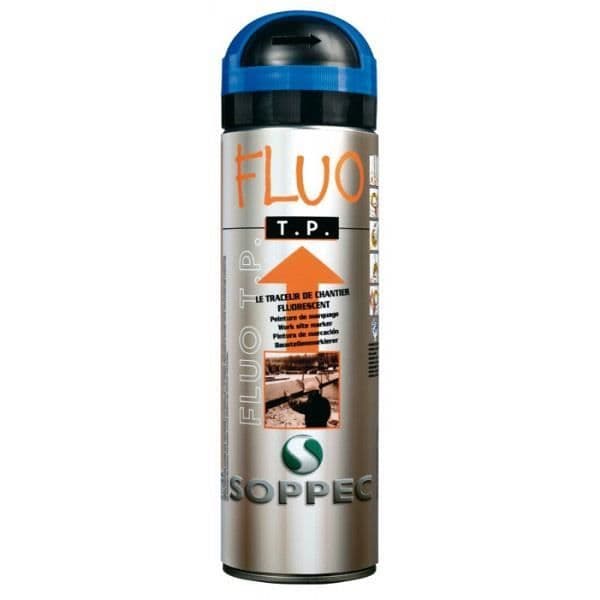 Fluo TP byggplatsspår 500ml - blå - SOPPEC - 141519O