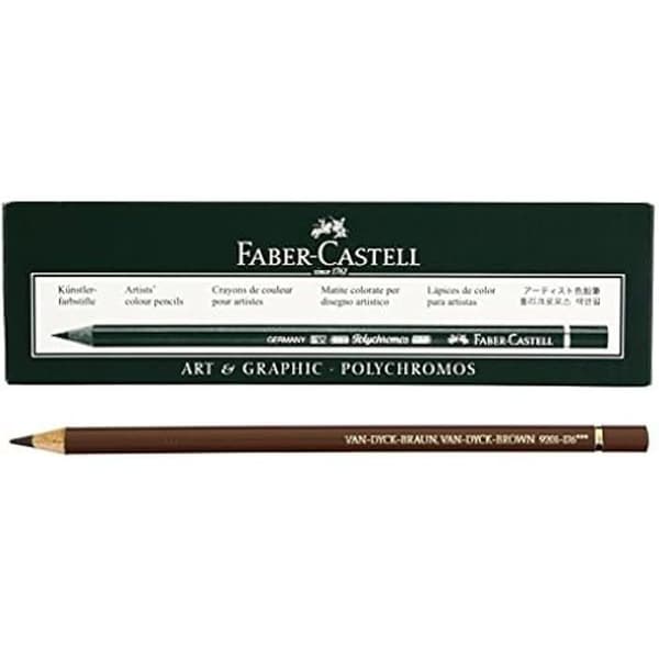 Färgad lampa - FABER CASTELL - Modell 176 - Brun VAN-DYCK - Polyester