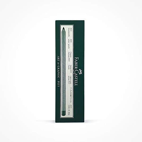 Kolpennor - FABER-CASTELL - Pitt - Box of 6 - Blåsvart linje - Fett- och oljefri
