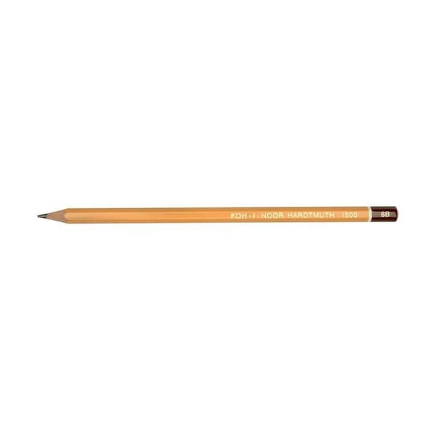 KOH-I-NOOR H1500 Pennor - 6B - Set med 12 högkvalitativa pennor för professionella och amatörkonstnärer