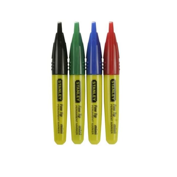 4 STANLEY mini finspetsmarkörer - 2-47-330