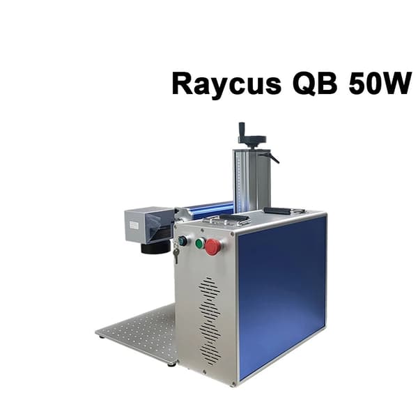 50W 8000 mm/s fiberlasermärkningsmaskin för metall- och icke-metallgravering/metallskärning och djupgravering, hög precision