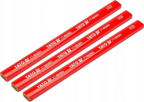 Markering - Yato blyertspenna - YT-692603 - Snickarblyertspennor HB 3 st.