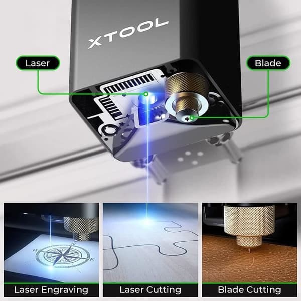 xTool M1 10W kompakt 3-i-1 lasergraverings- och skärmaskin för alla hantverk