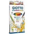 Miniatyrbild 2 av 2: Färgpennor GIOTTO Stilnovo Maxi - Etui 12 - Stift på 4,3 mm - Motståndskraft mot bräckage