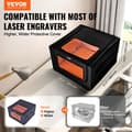 Miniatyrbild 3 av 6: Laserskrivskyddsbox-VEVOR-800x800x500 mm-Dubbelfönster för Visning, Brandsäker, Rök och Bullerisolerad