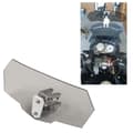 Miniatyrbild 6 av 8: Universal luftflödesjusterbar motorcykel vindruta vindruta vindavvisare (svart)