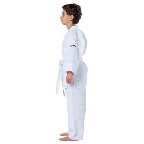 Barn Karate Kimono Kwon Clubline Basic Weiß - vit - 90 cm