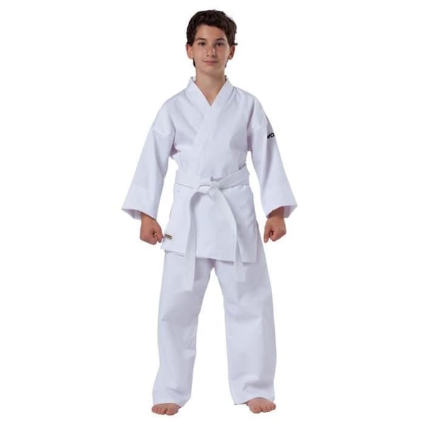 Barn Karate Kimono Kwon Clubline Basic Weiß - vit - 90 cm