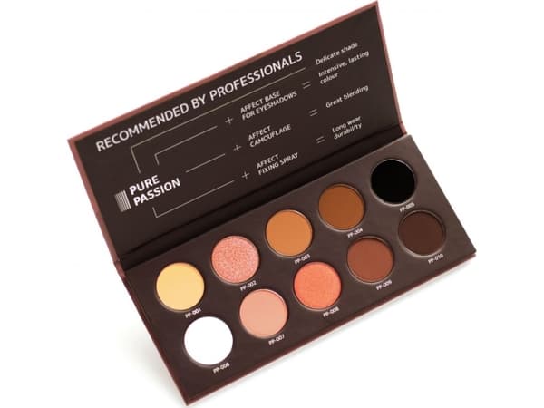 Affect Eyeshadow Palette Pressed Eyeshadows Nude Smoky Pure Eye Makeup PURE PASSION