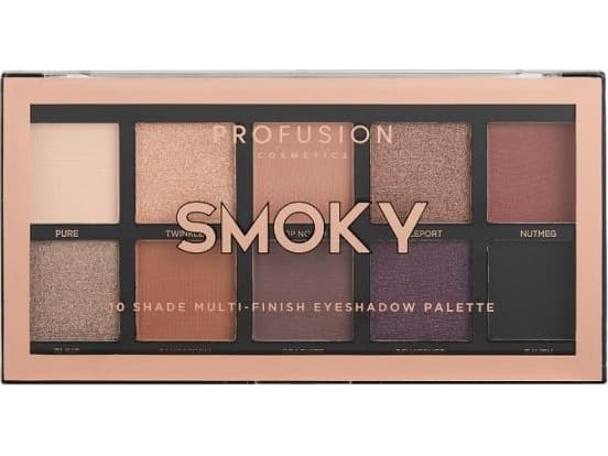 ProFusion Profusion Smoky Eyeshadow Palette paleta 10 øyenskygge