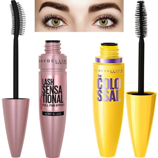 Maybelline New York Mascara Long Curling Eyelashes Yellow