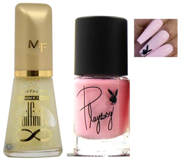 Playboy Polish - Candy Floss + Max Factor Polish Extra Glitter