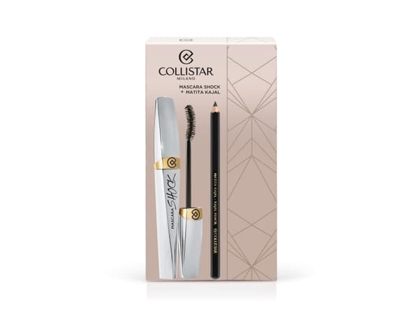 COLLISTAR SET (MASCARA SHOCK 8ML+ PENCIL KAJAL BLACK 1,2ML)