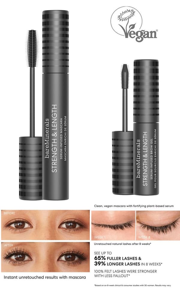 BareMinerals EYE ESSENTIAL TRIO-Mascara, Eyeliner, BrowGel